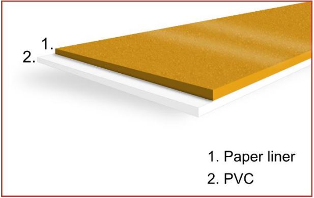 PVC Tape line & adhesive crosssection