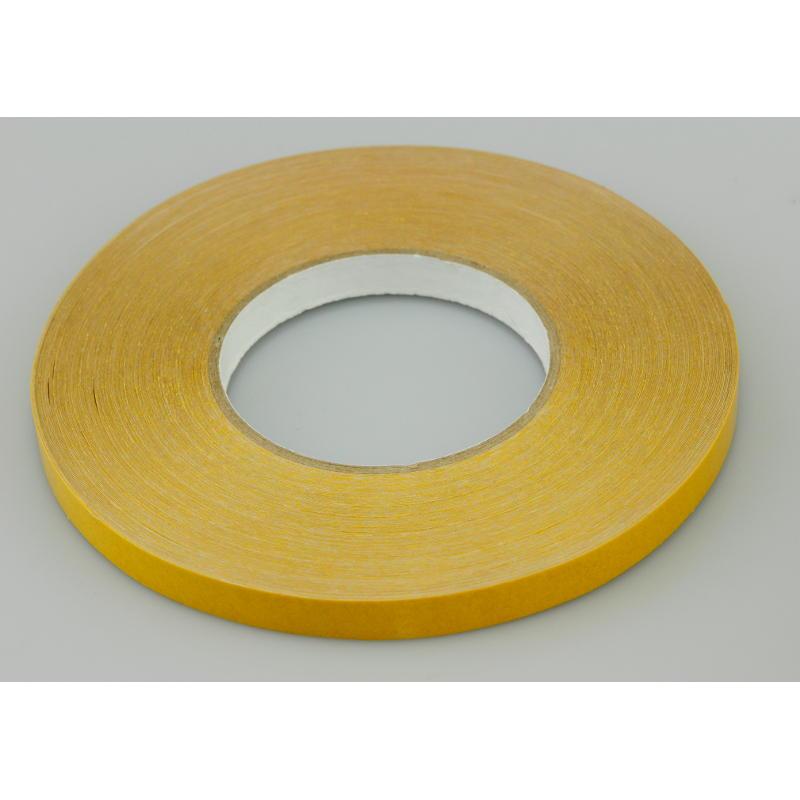 12mm x 50 Metres Double Sided PVC Tape with Solvent Acrylic Adhesive - back