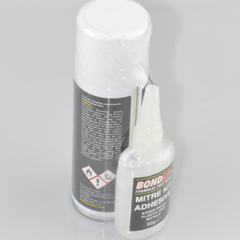 Bondloc Mitre Kit (Cyanoacrylate Adhesive & Activator)
