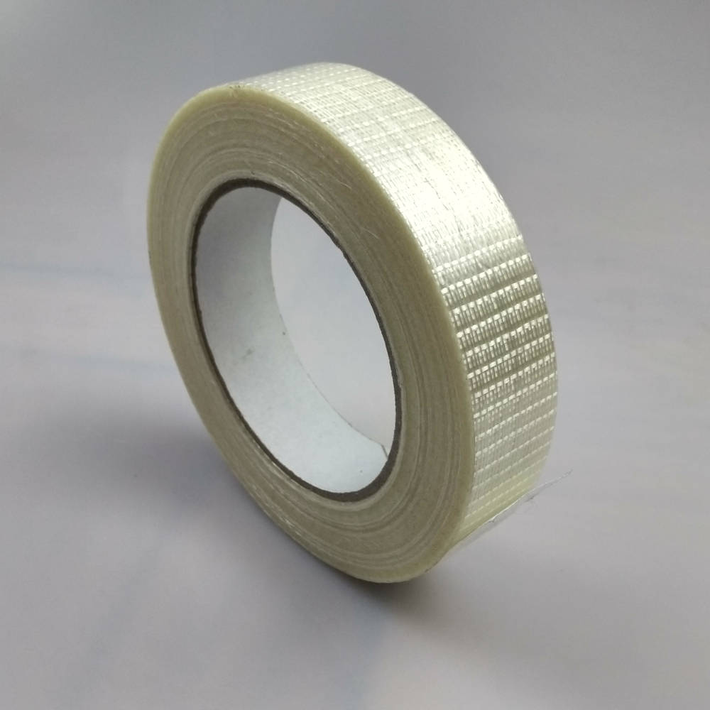 Roll of Glass Filament Crossweave Strapping Tape up right