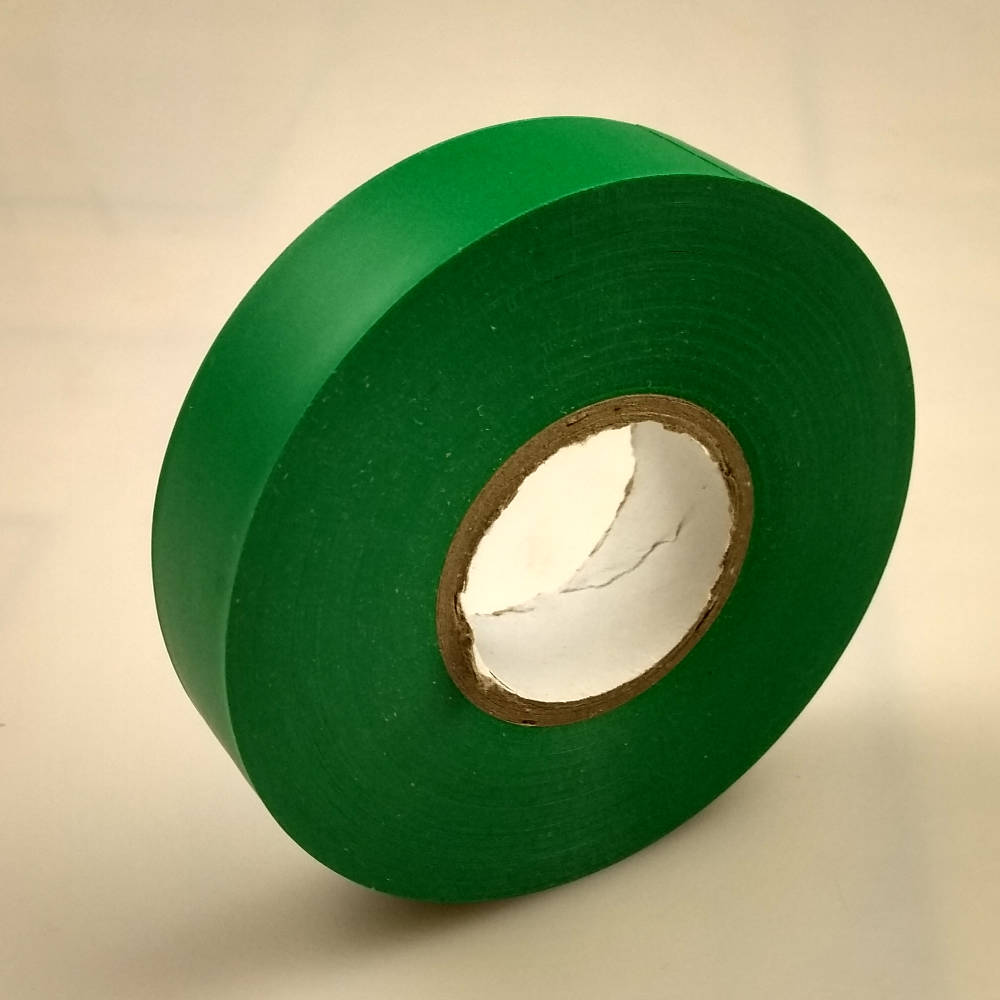 Green PVC Electrical Tape pointing to the left