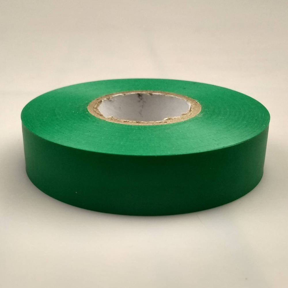 Green PVC Electrical Tape flat down