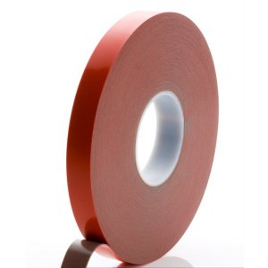 25mm x 1.2mm x 33 Metres Foamed Grey Structural Acrylic Gel Tape With Red Liner