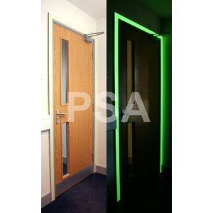 25mm x 10 Metre Photoluminescent Glow in The Dark - Plain Yellow