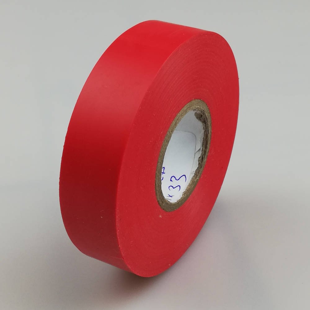 dav 19mm x 33 metres pvc electrical tape red 1