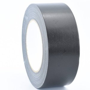 50mm x 50 metre coloured waterproof cloth tape black 2