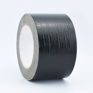 75mm x 50 metre coloured waterproof cloth tape black 2