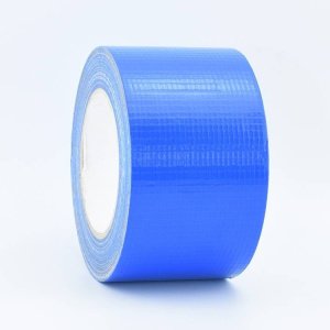 75mm x 50 metre coloured waterproof cloth tape blue 2