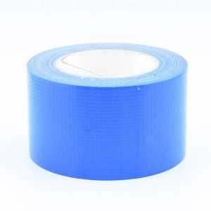 75mm x 50 metre coloured waterproof cloth tape blue