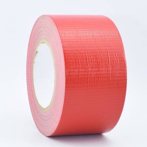 75mm x 50 metre coloured waterproof cloth tape red 2