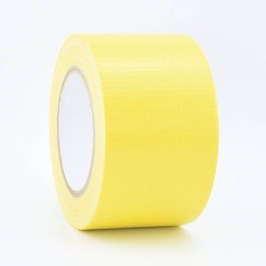 75mm x 50 metre coloured waterproof cloth tape yellow 2