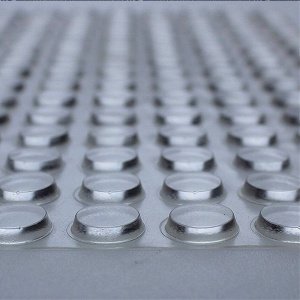 1 Sheet of 120, 19mm x 4mm Clear Cylindrical Stick on Feet 3 EZ104 clear 1
