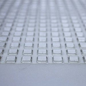 1 Sheet of 350, 10mm x 2.5mm Square Stick on Feet 3 EZ301 clear 1