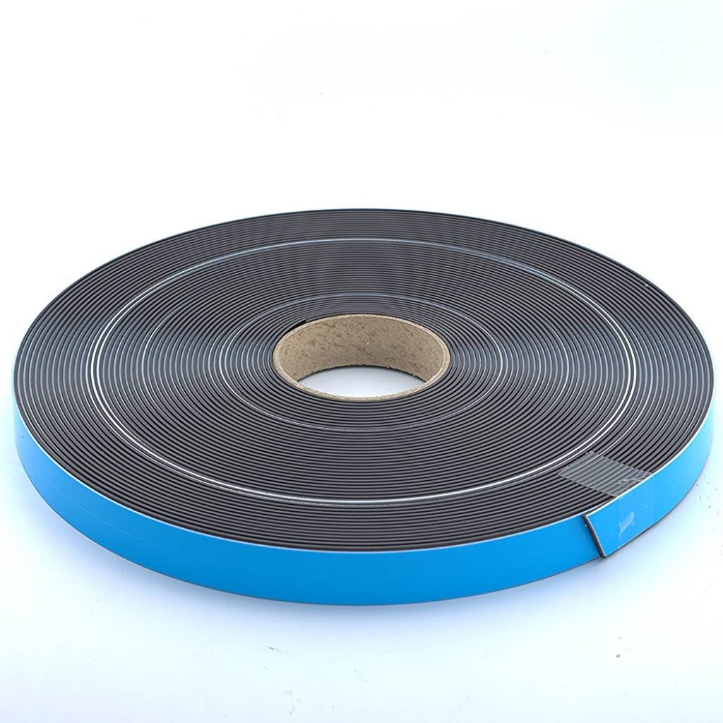 25mm x 30 Metre Magnetic Tape with White Foamed Adhesive Backing