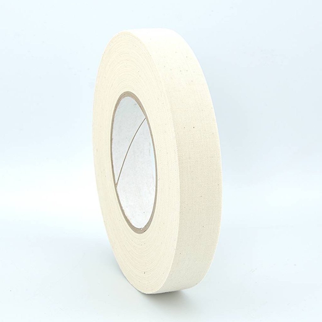 25mm x 50 Metre White Unbleached Cloth Canvas Tape