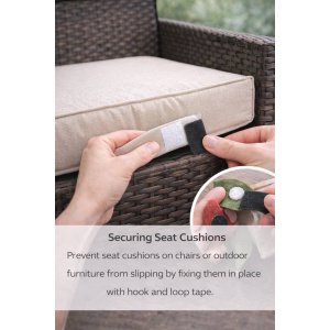 securing seat cushions compressed