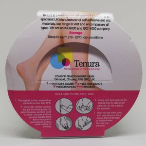 20mm x 200mm Tenura Self Adhesive Anti-slip Strips (30 Die Cut Strips on a Roll)