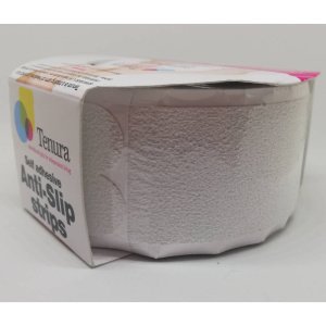 20mm x 200mm Tenura Self Adhesive Anti-slip Strips (30 Die Cut Strips on a Roll)