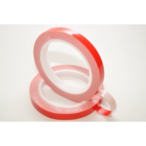 25mm x 1.1mm x 33 Metres White Structural Acrylic Gel Tape With Red Liner