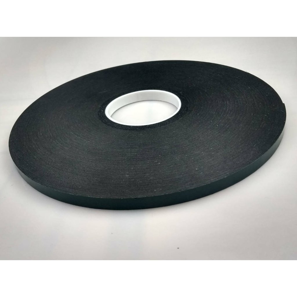 12mm x 1mm x 50 Metre Black Double Sided Polyethylene Foam Tape
