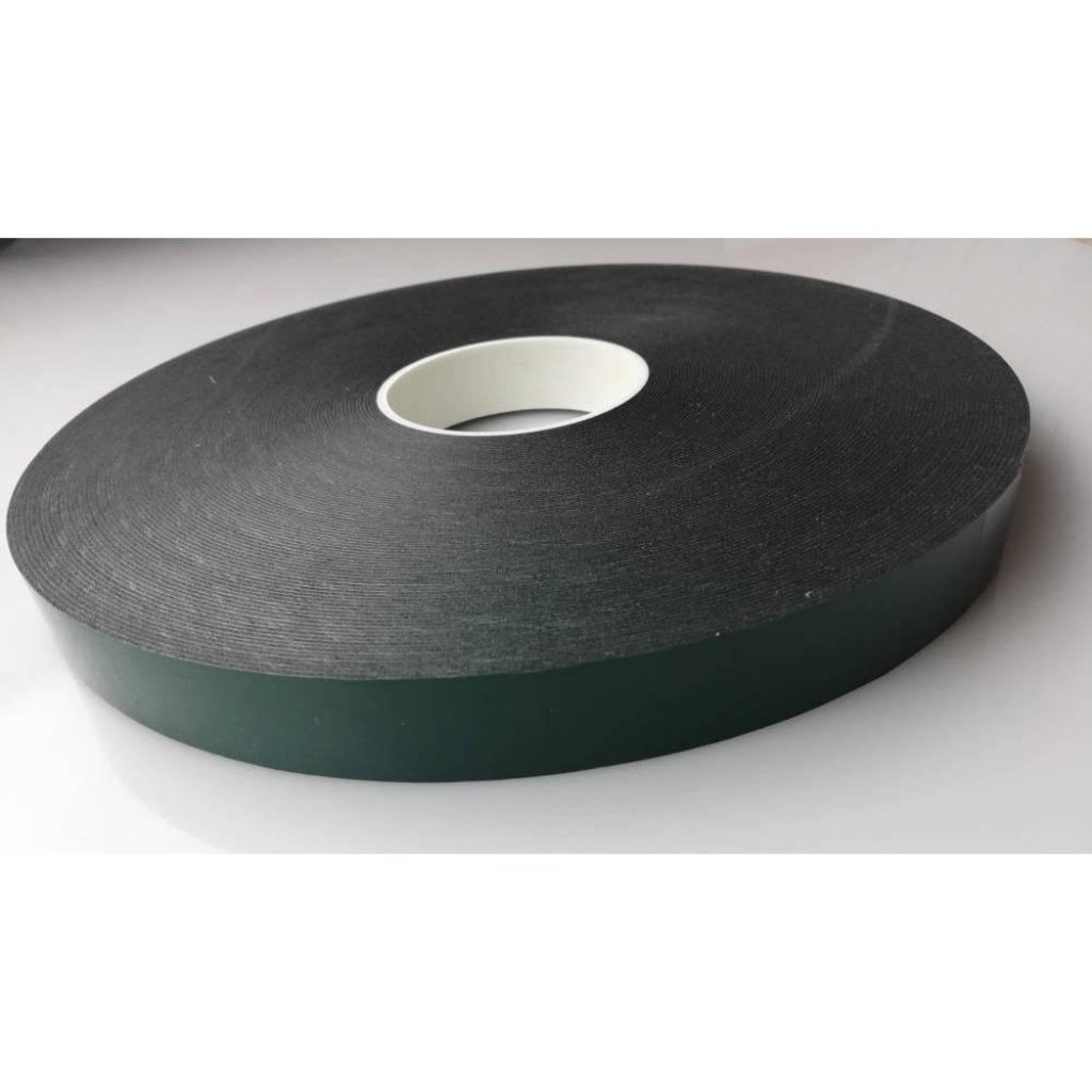 25mm x 2mm x 25 Metre Black Double Sided Polyethylene Foam Tape