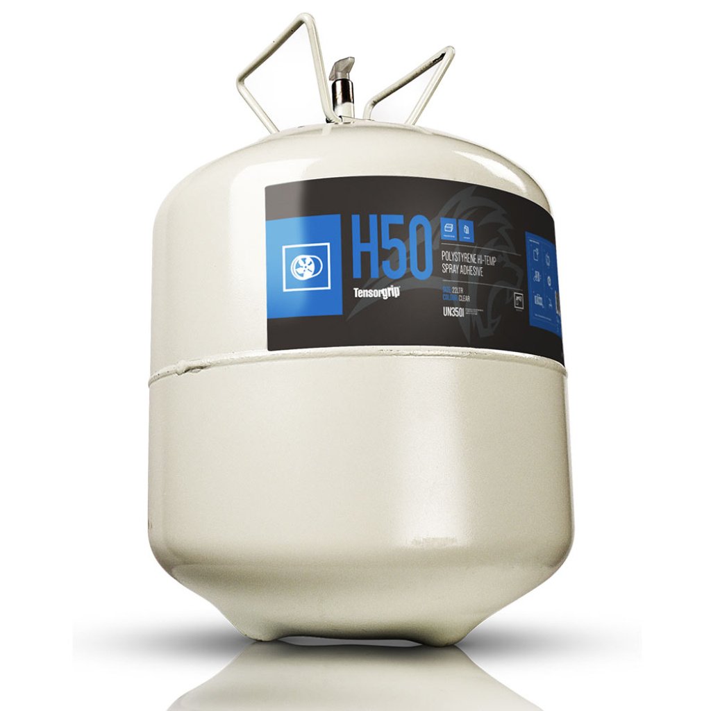 H50 Hi Temp Polystyrene Spray Adhesive / Glue Canister 22L | 17.5KG
