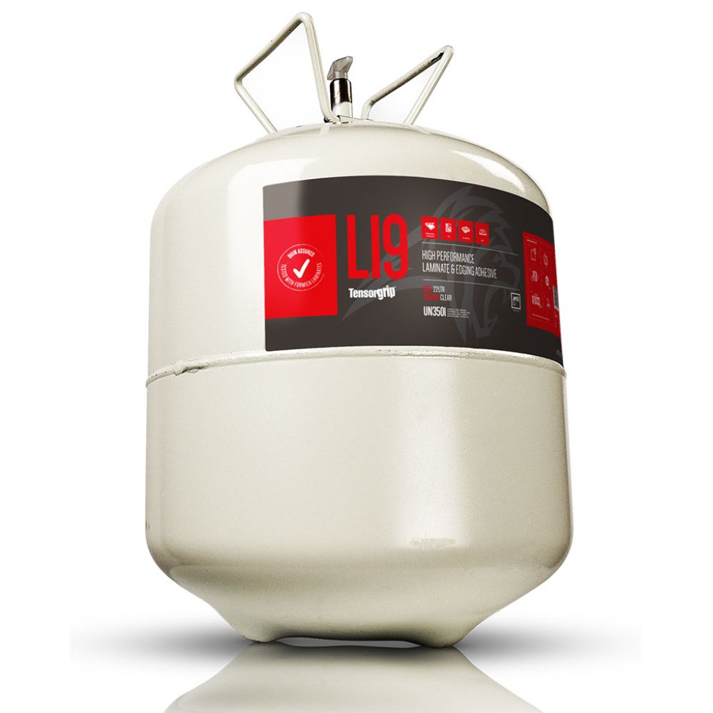 TensorGrip L19 - High Performance Laminate & Edging Spray Pot Adhesive / Glue 22 Litre