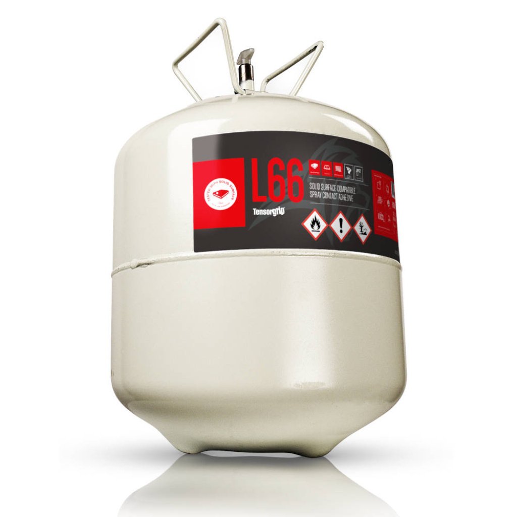 L66 Solid Surface Compatible Spray Contact Adhesive / Glue 22 Litre