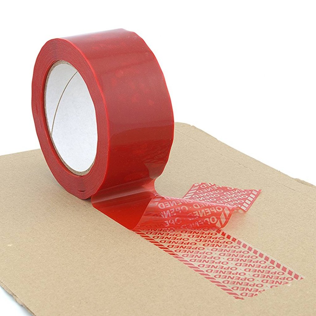 50mm x 50mtr Tamper Evident Carton Sealing Tape