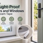 draught proof doors windows foam tape compressed